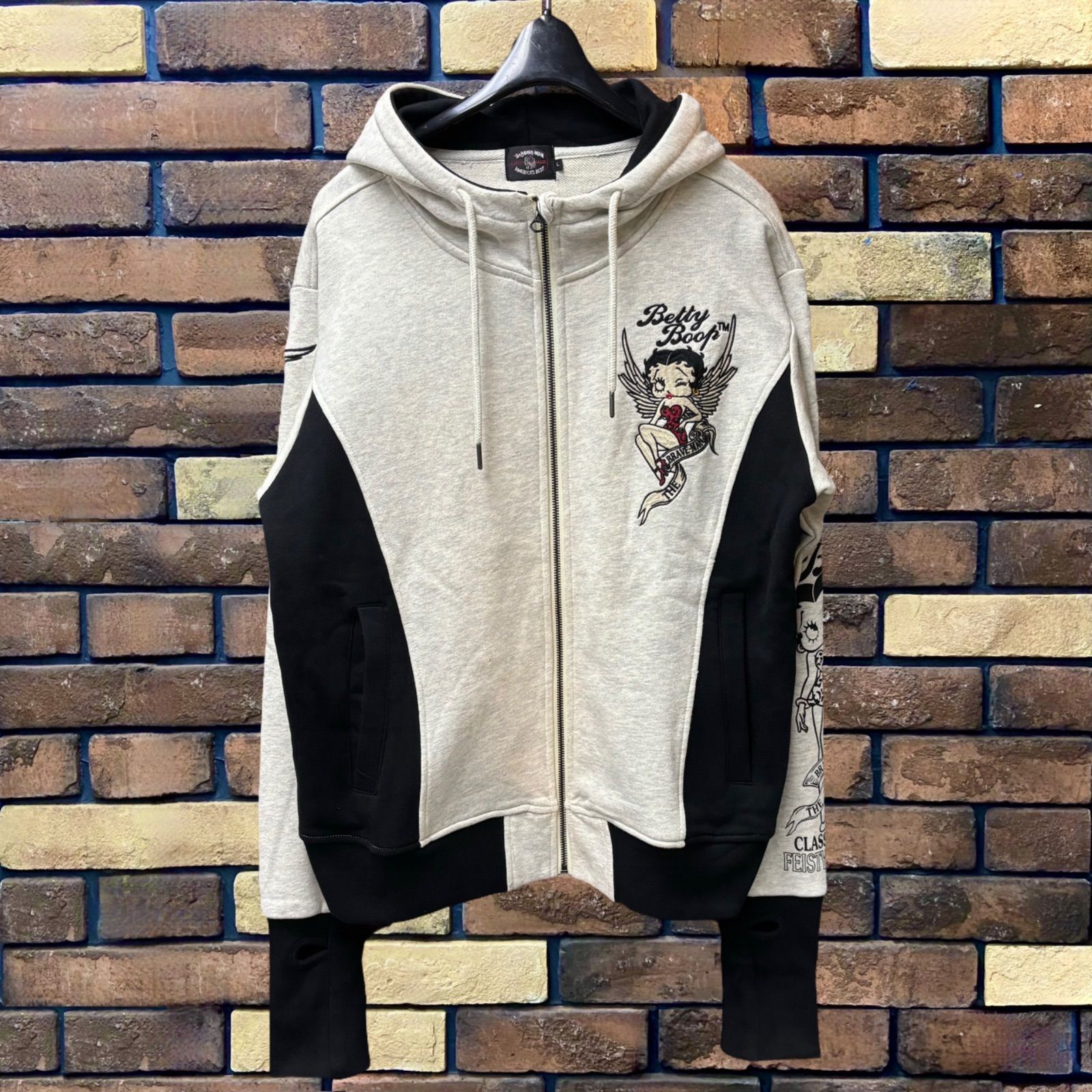 BETTY BOOP 裏毛ZIPパーカー】The BRAVE-MAN ブレイブマン コラボ