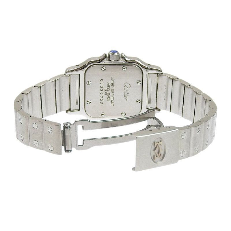 カルティエ CARTIER 時計 サントスガルベSM クォーツ 腕時計 レディース SS ホワイト文字盤 W20056D6 中古 新入荷 CA0462 Cartier（カルティエ） 時計 サントスガルベSM クォーツ 腕時計