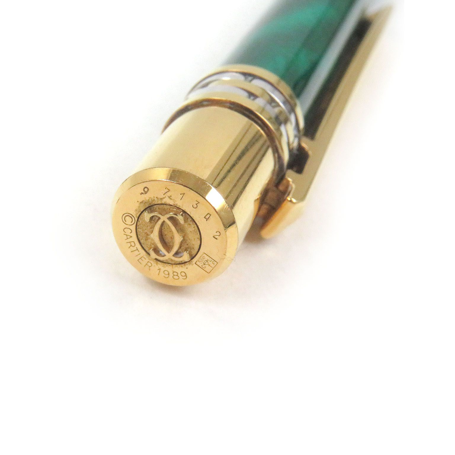 美品□Cartier カルティエ パンテール マラカイト ドゥーブルC