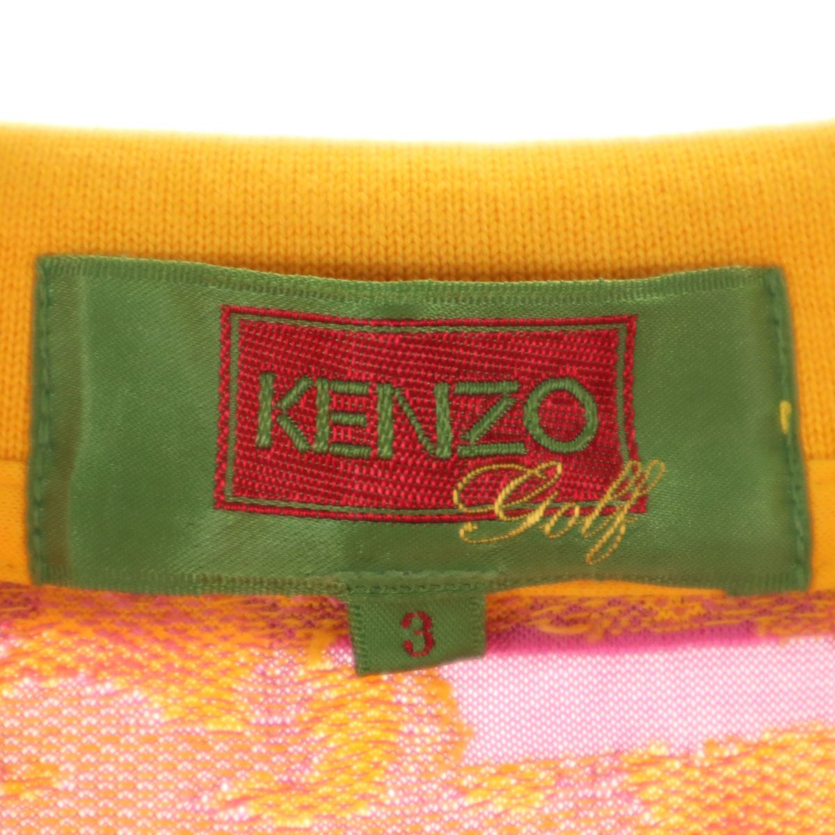 KENZO ケンゾー ゴルフ ノースリーブ ジャケット オレンジ 3 メンズ KENZO ケンゾー ゴルフ ノースリーブ ジャケット オレンジ 3