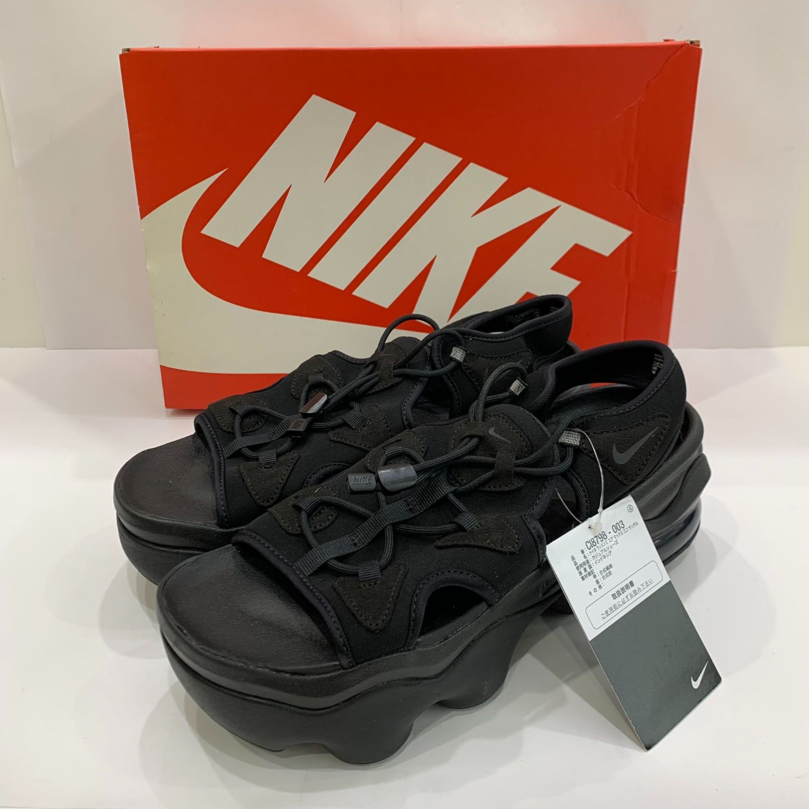 未使用 NIKE WMNS AIR MAX KOKO SANDAL BLACK US10 27.0cm