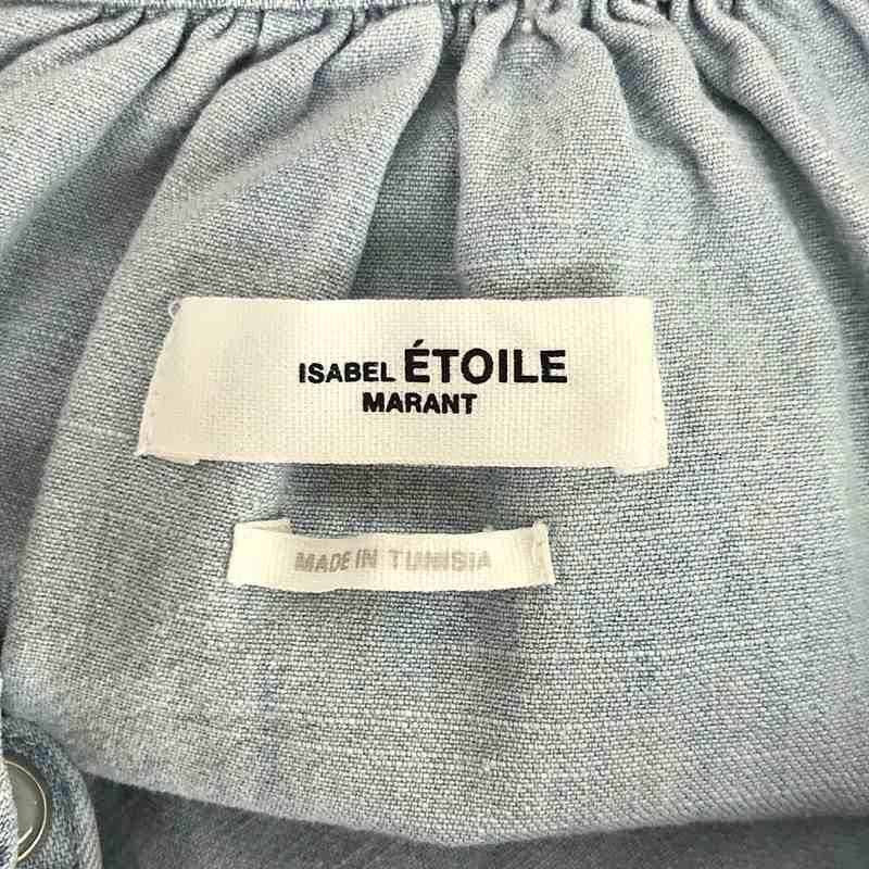 ISABEL MARANT ETOILE / イザベルマランエトワール | IDETY SHIRT デニム フリルシャツ | 34 | インディゴ | レディース ISABEL MARANT ETOILE / イザベルマランエトワール | IDETY