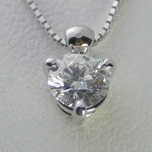 ダイヤモンド ネックレス プラチナ 一粒 0.25ct 鑑定書付 0.25ctup D 