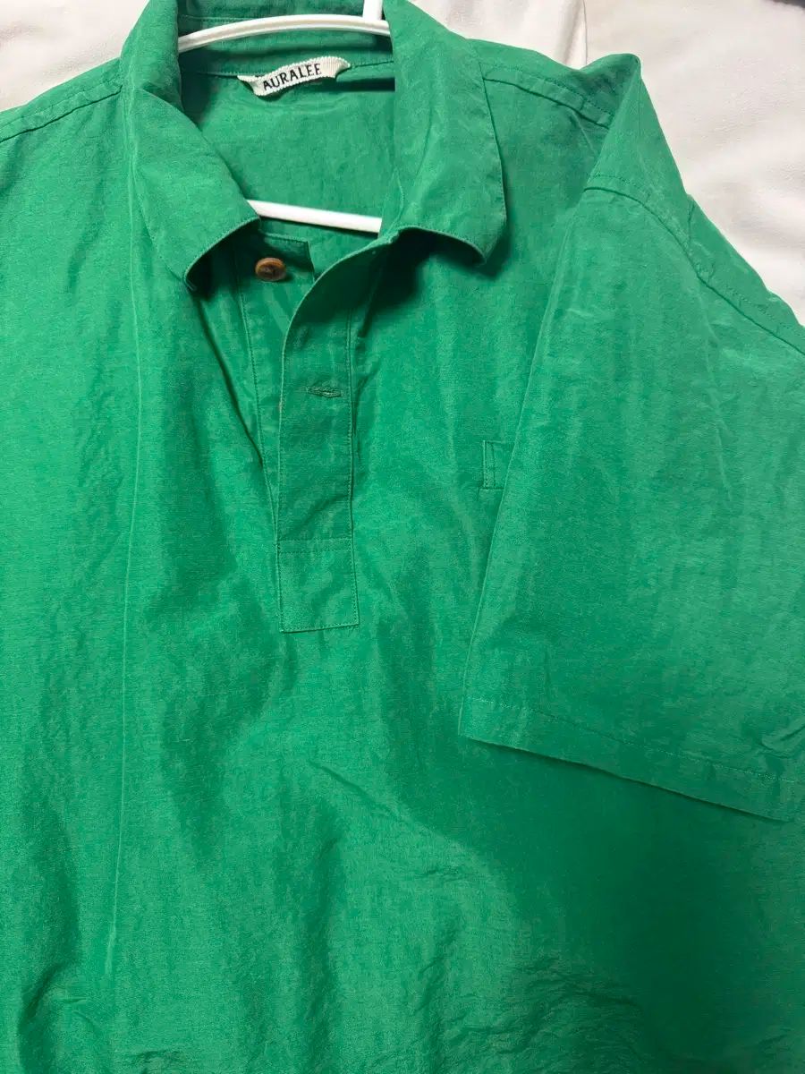 AURALEE 半袖 シャツ グリーン サイズ3