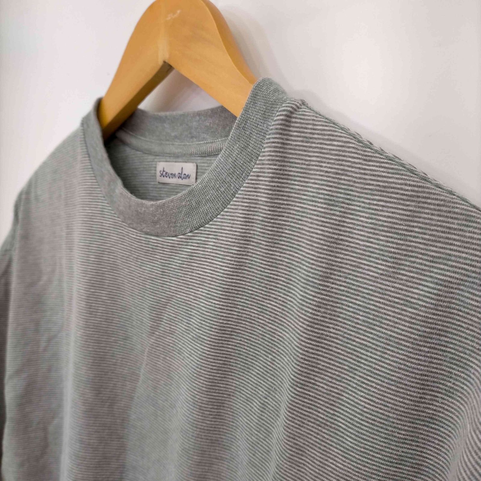 スティーブンアラン Steven Alan MICRO TOP BORDER LONG SLEEVE TEE 