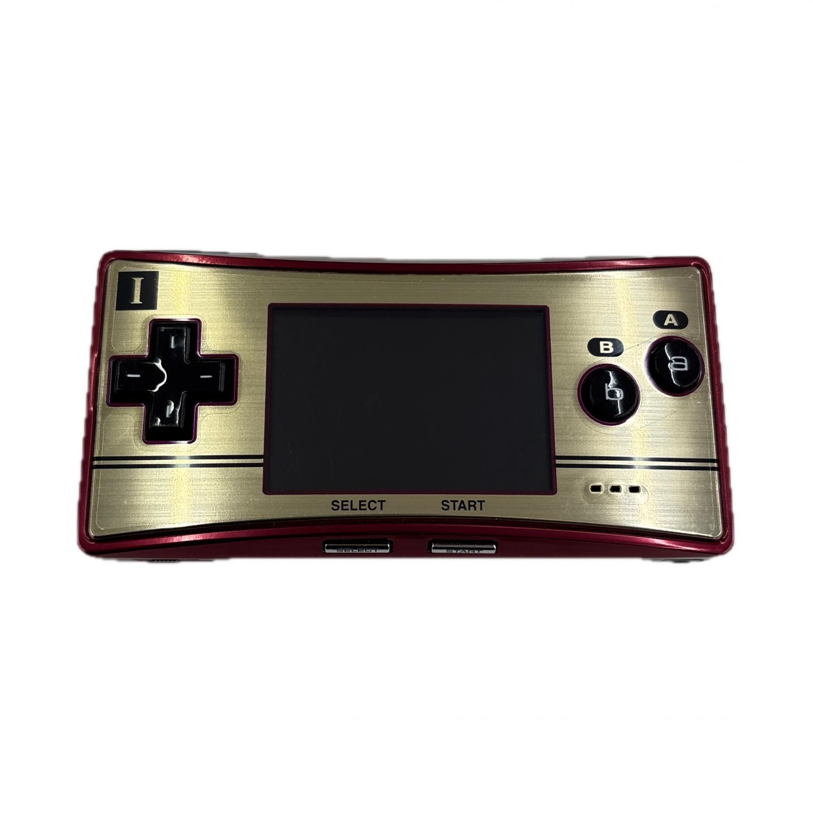 186000 現状品 Nintendo ニンテンドー GAMEBOY micro ゲームボーイミクロ OXY-001 レッド ゴールド 20周年記念 ファミコンバージョン