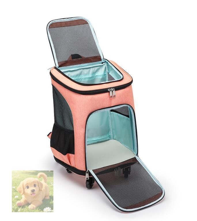  新入荷 ペット キャリーバッグ ペットキャリー 2 way 猫犬小型犬耐荷重10 KG キャスター付き キャリーリュック リュックサックお色選択可 その他 猫用品