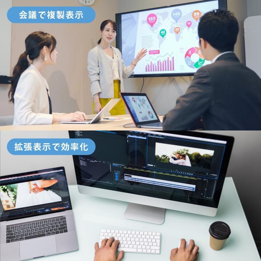 【新発売！】 KEIYO HDMI ワイヤレス 最大4回線 USB-Type C to HDMI AN-S136 センナックス 送受信機セット