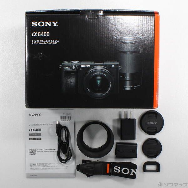 ソニーアルファ6400中古カメラ レンズ2個セット α6400 レンズセット