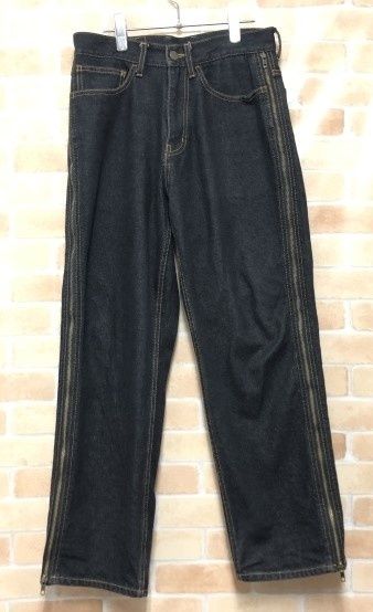 【中古】 XLARGE エクストララージ SIDE ZIP DENIM PANTS インディゴブルー 30 111413078