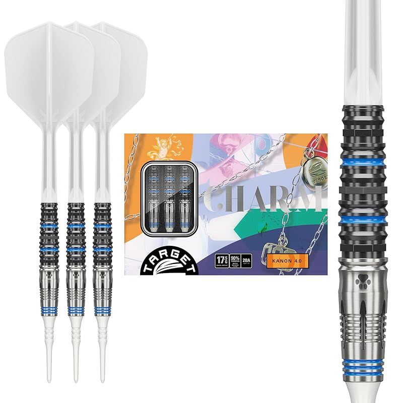Target Japan ターゲットジャパン CHARM KANON 4.0 90% 17.5G 2BA SOFT TIP DARTS 90% タングステン K-Flex 2BA ソフトチップダーツセット 17.5G | CHARM KANO 0