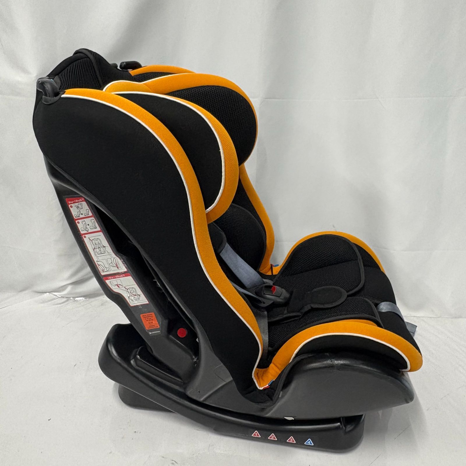 リーマン カイナ チャイルドシート ベビー ブラック オレンジ 美品 チャイルドシート リーマンLeaman カイナ 新生児 ジュニア