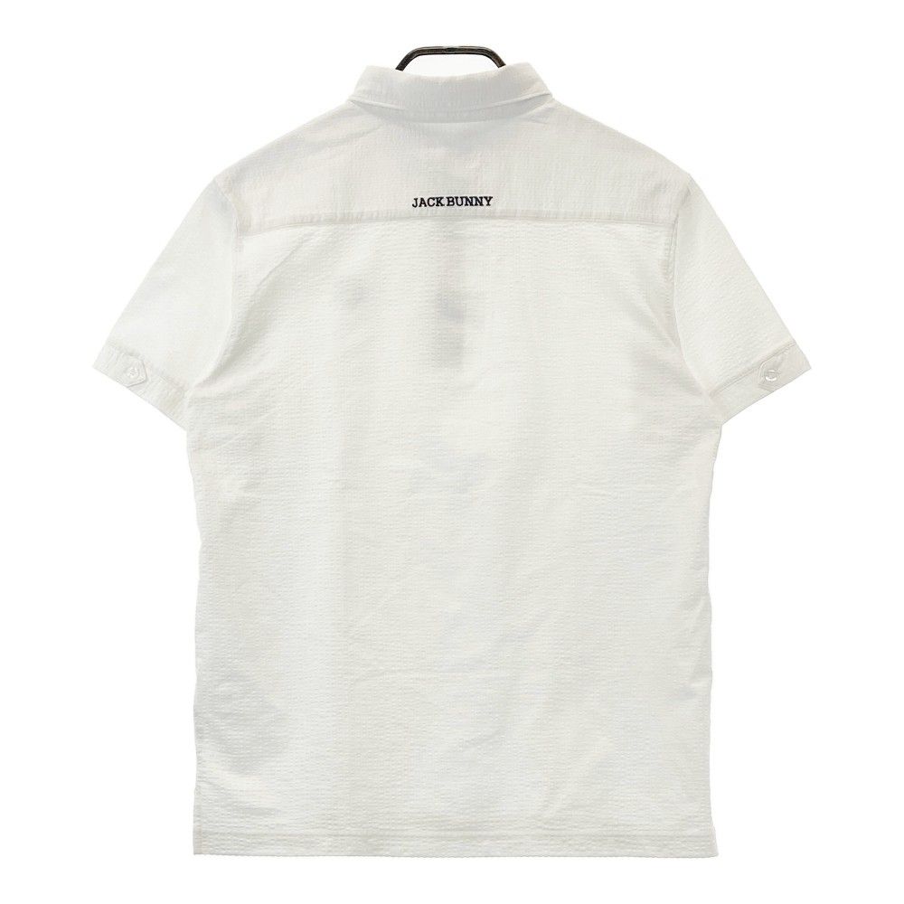 Jack Bunny! ホワイト ポロシャツ サイズ5 サイズ：5 JACK BUNNY ジャックバニー 半袖ポロシャツ ホワイト系