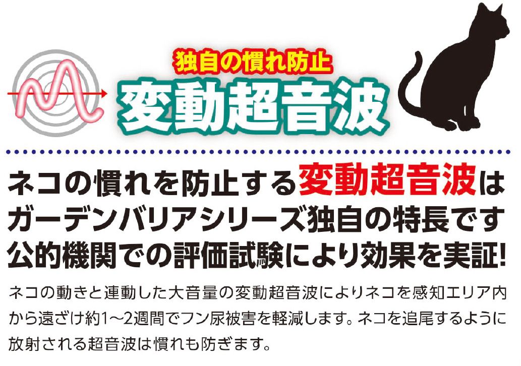 猫よけ 超音波 対策 充電式 ガーデンバリア3 GDX-3型 セール 日本製