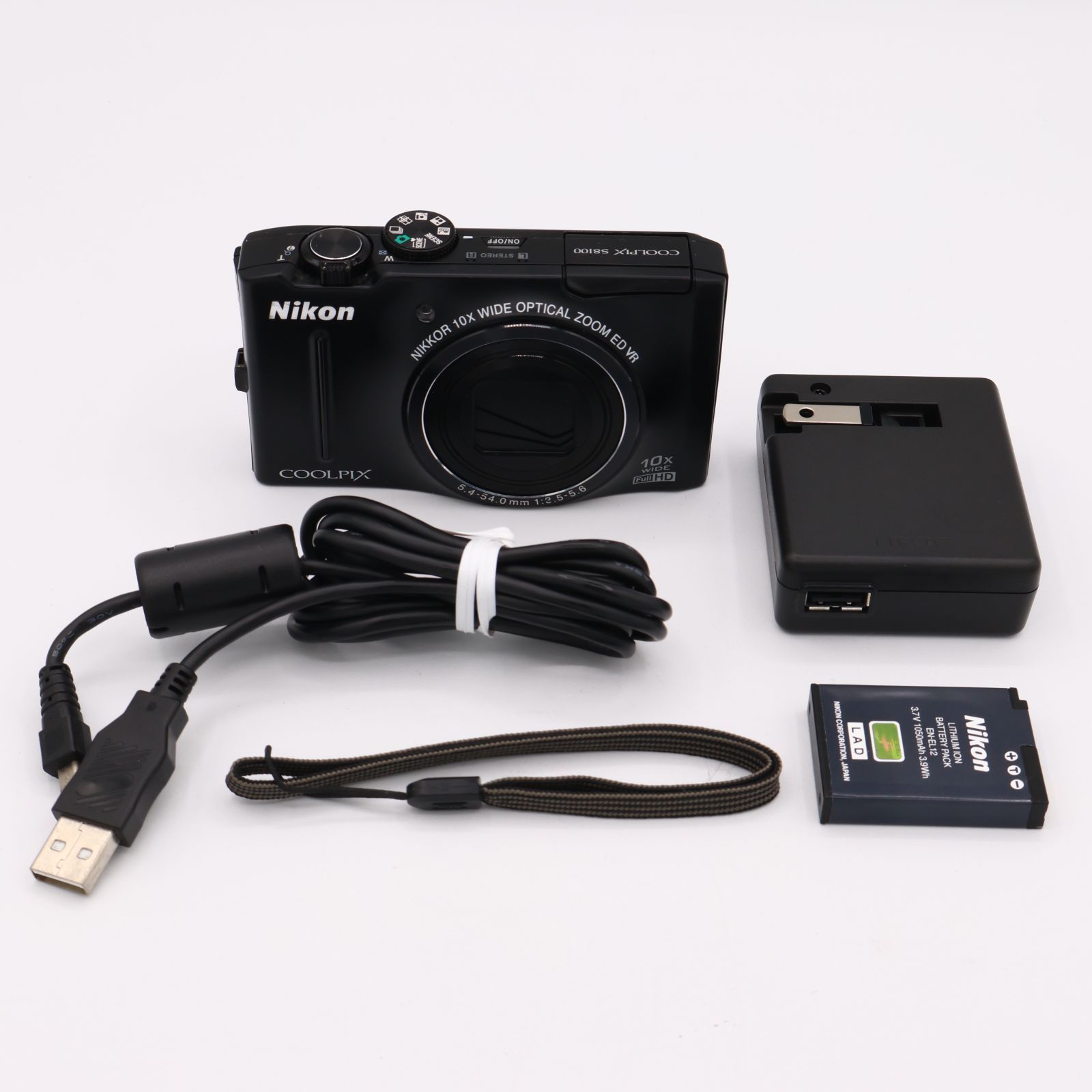 Nikon デジタルカメラ COOLPIX S8100 ノーブルブラック S8100BK 【公式 