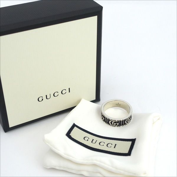 GUCCI グッチ マーモント GG ダブルG リング 指輪 24号 GUCCI - GUCCI / グッチ ◇GGマーモント リング 925 ダブルG 24