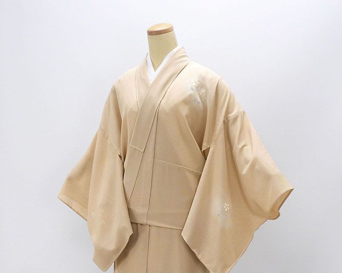 夏物 絽訪問着 未使用 正絹 花 五泉駒絽 身丈168cm 裄丈68.5cm