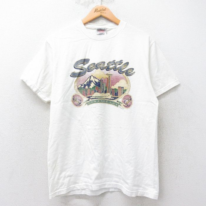 L/古着 オニータ ONEITA 半袖 ビンテージ Tシャツ メンズ 90s シアトル