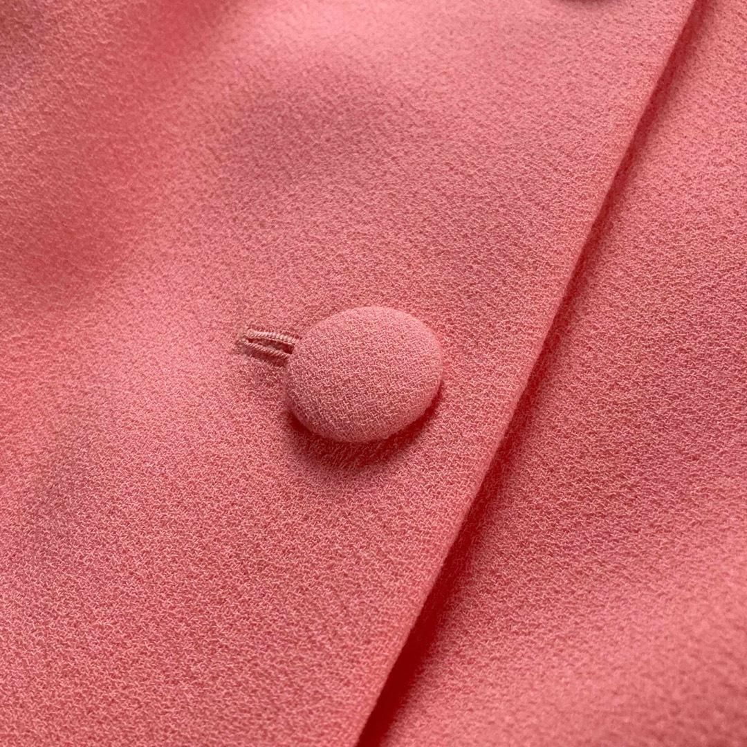 REYC ヨーコチャン スプリングコート バックベルト ピンク 36サイズ リック YOKO CHAN ウールコート 日本製 NICORILABO_COM