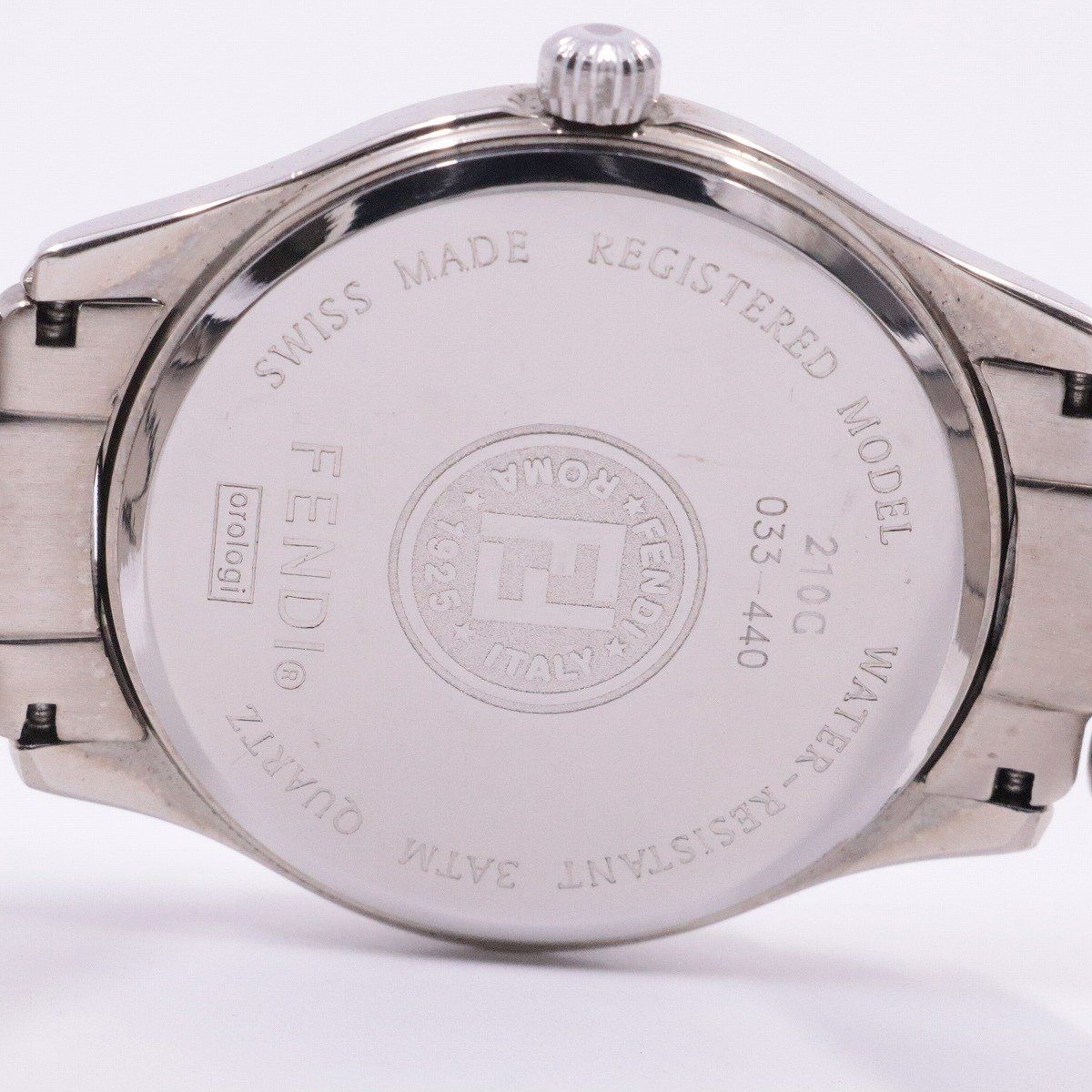 FENDI フェンディ 腕時計 ステンレススチール レザー 210G メンズ