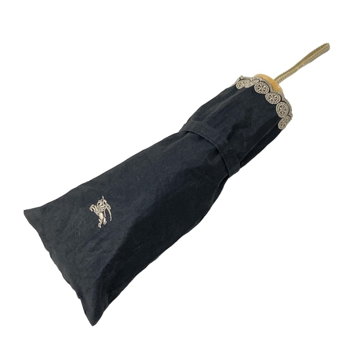 バーバリー☆☆黒折りたたみ日傘BURBERRY BURBERRY/Burberry(バーバリー) 日傘 - 黒 折りたたみ日傘