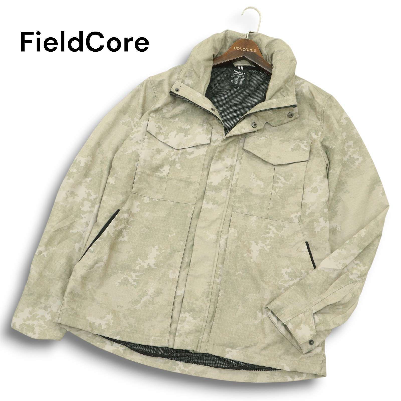 古着 FieldCore フィールドコア 迷彩柄 長袖 中綿ジャケット L グレー 