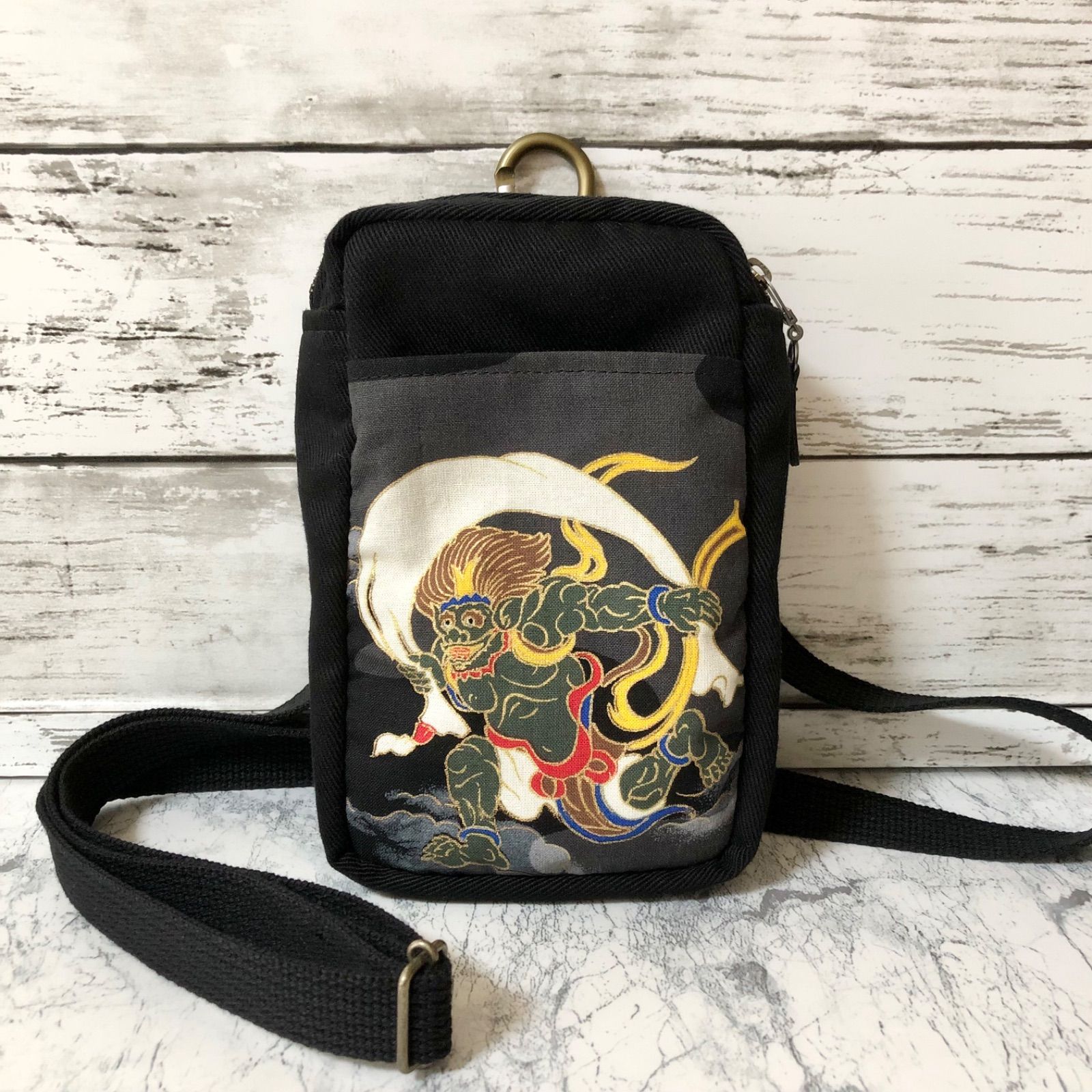 ハンドメイド 和柄ウエストポーチ（和柄 バッグ - ボディバッグ  