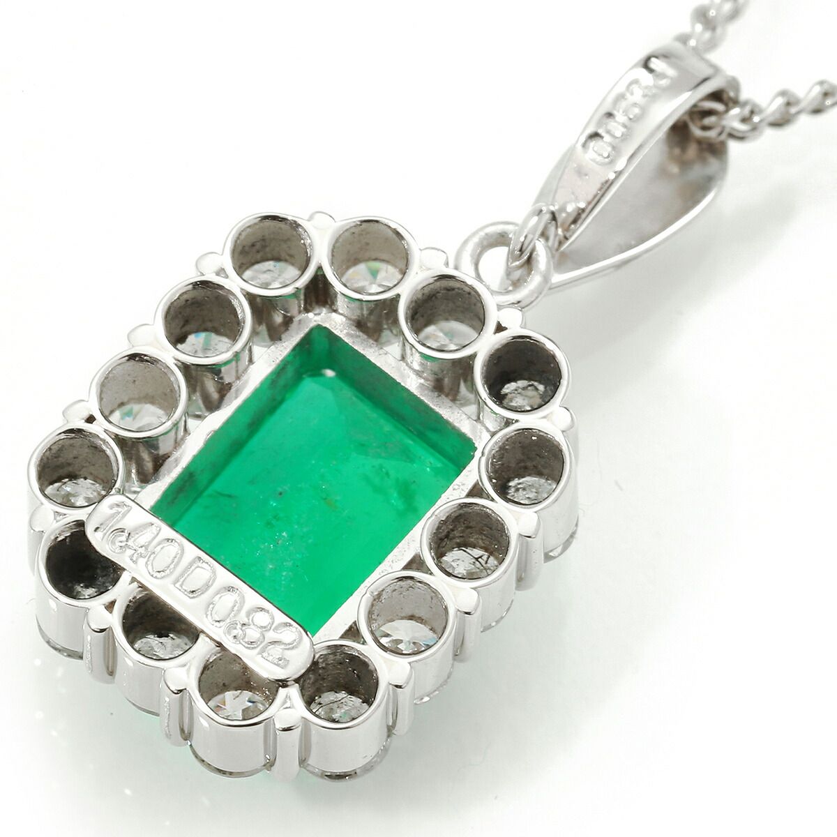 新品仕上済】 エメラルド 1.40ct ダイヤモンド 0.82ct プラチナ Pt900 