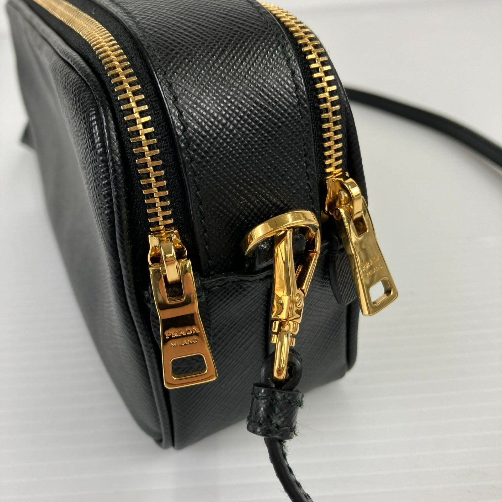 美品】PRADA プラダ サフィアーノレザー ミニショルダーバッグ