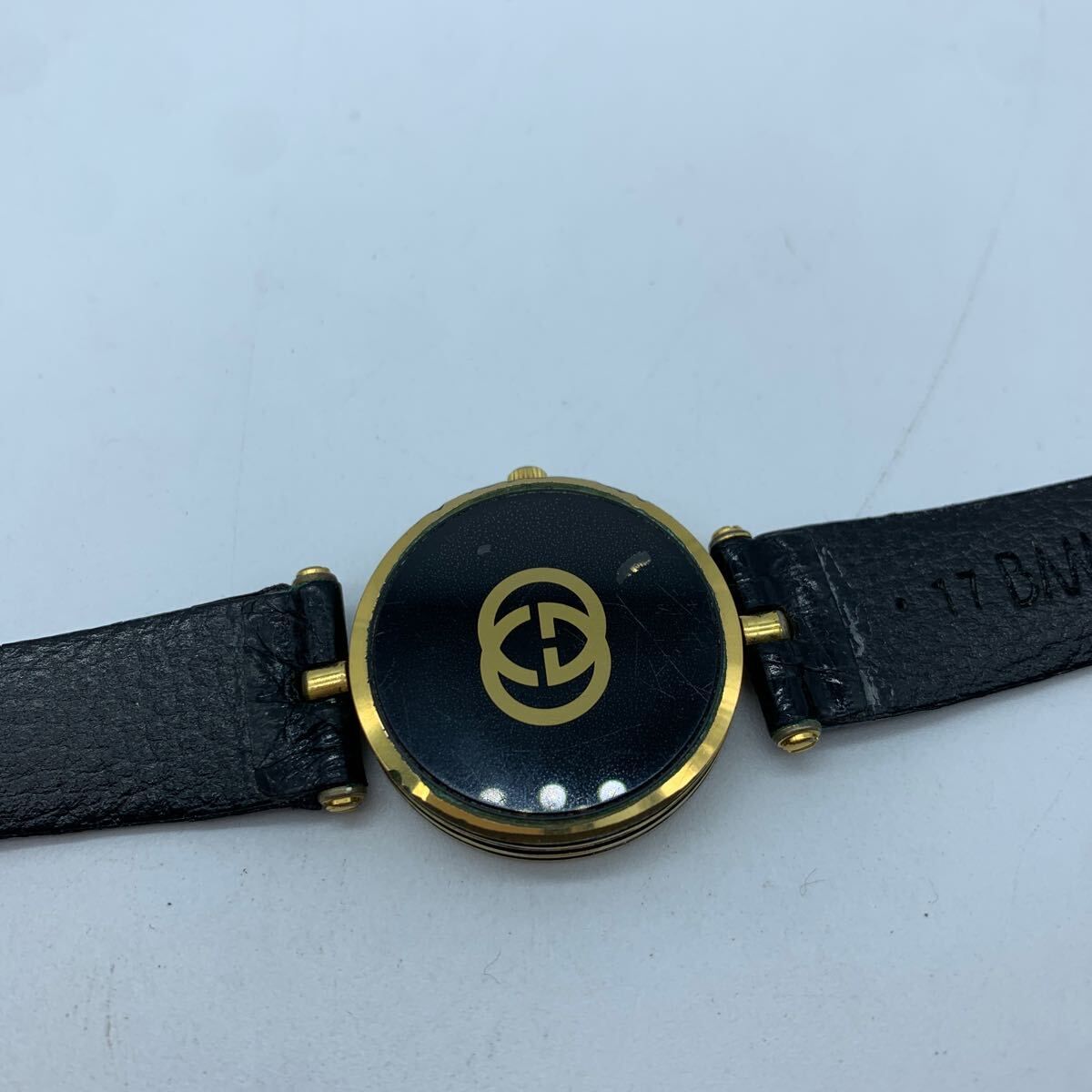 GUCCI グッチ シェリーライン 黒文字盤 腕時計 稼働品 ボーイズ