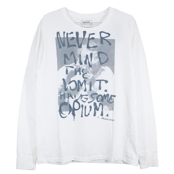 PEEL & LIFT ピールアンドリフト NEVER MIND L/S TEE PL-T018 ネバー マインド ロングスリーブ Tシャツ ホワイト  ロンT 長袖 カットソ - メルカリ