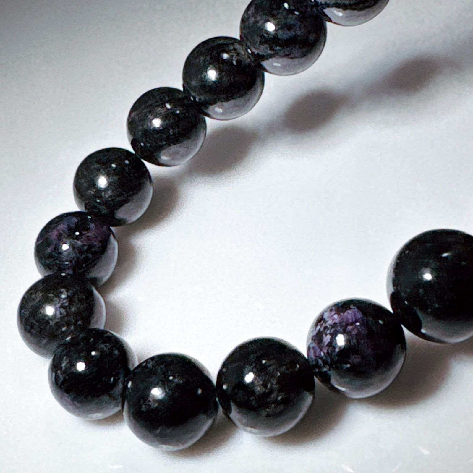 ブラックスギライトブレスレットNO25-2383