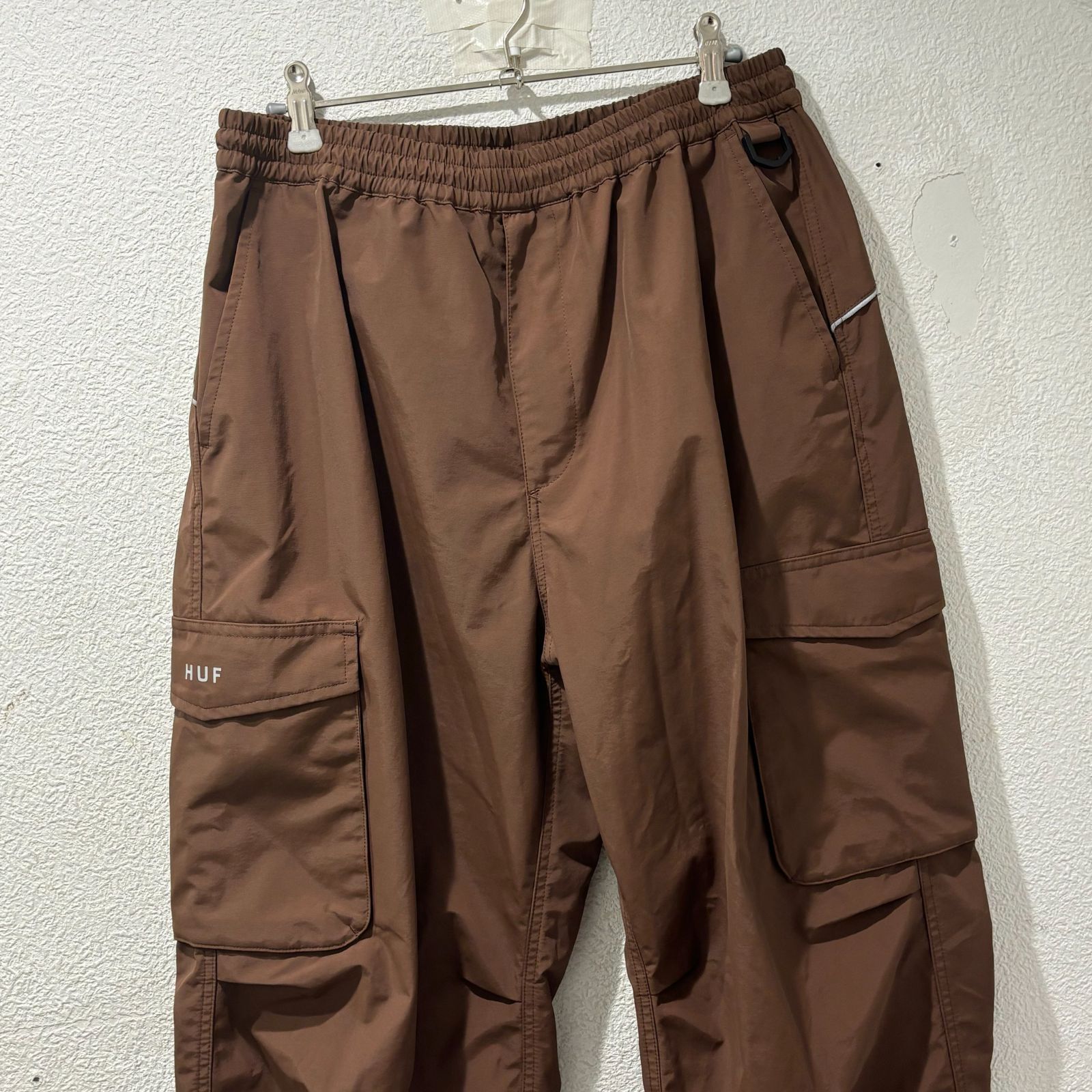 HUF ハフ GUIDE SHELL PANT ナイロンパンツ テック サイズM ブラウン