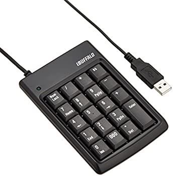 【中古】(非常に良い)iBUFFALO テンキーボード USB接続 16mmピッチ ブラック BSTK01BK