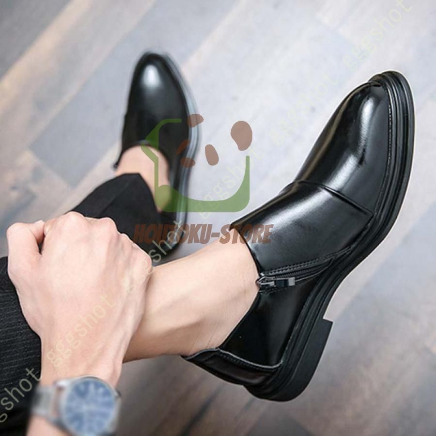 Shoes & Co. 本革 黒 ローファー 黒 ローファー紐 ローファー ビジネスシューズ メンズ 革靴 本革調