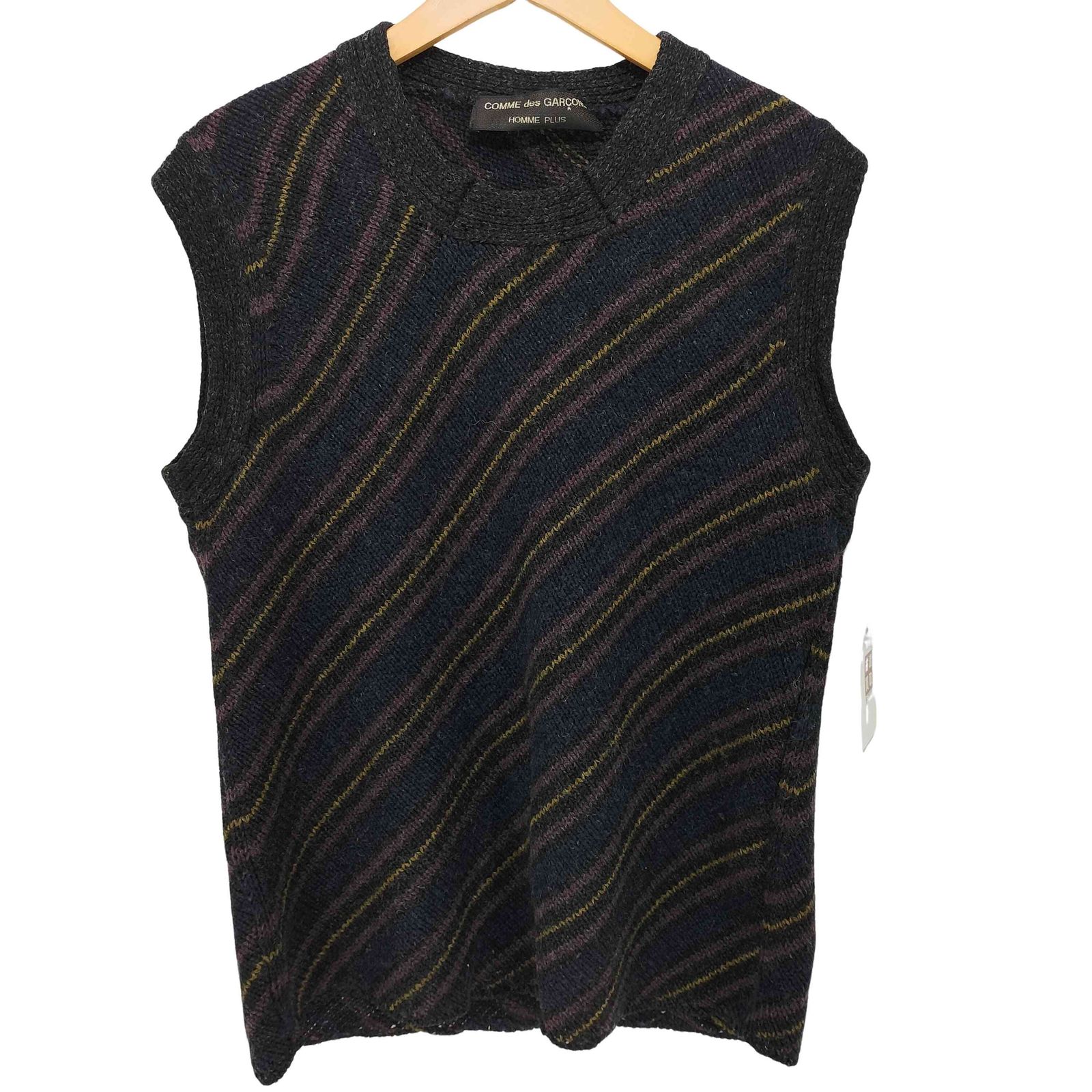 COMME des GARÇONS HOMME PLUS ストライプ ベスト COMME des GARÇONS HOMME PLUS ストライプ ベスト メンズ