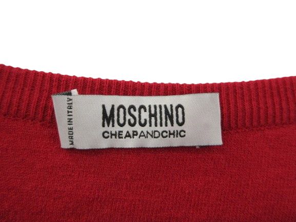 MOSCHINO CHEAP&amp;CHIC(モスキーノ チープ&amp;シック) カーディガン サイズI40 M レディース美品  - ライトピンク 長袖/スパンコール MOSCHINO CHEAP&CHIC(モスキーノ チープ&シック) カーディガン