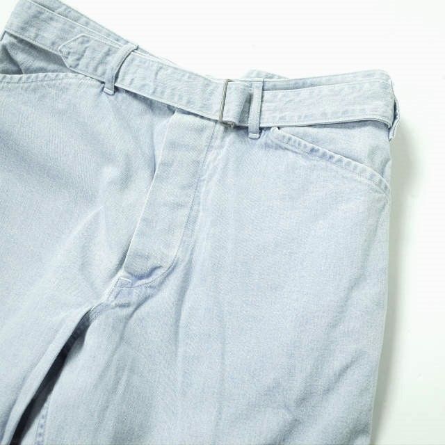COMOLI コモリ 日本製 BELTED DENIM PANTS ベルテッドデニムパンツ 15F