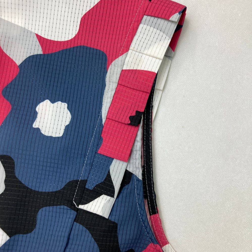 ランバンスポール　グリーン ノースリーブ ワンピース サイズ40 LANVIN SPORT ランバン スポール レディース 異素材ハイブリット
