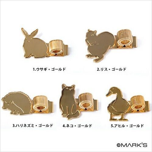 まとめ マークス ペンホルダー アニマル ネコ ゴールド MPH-AN1-D ×10セット
