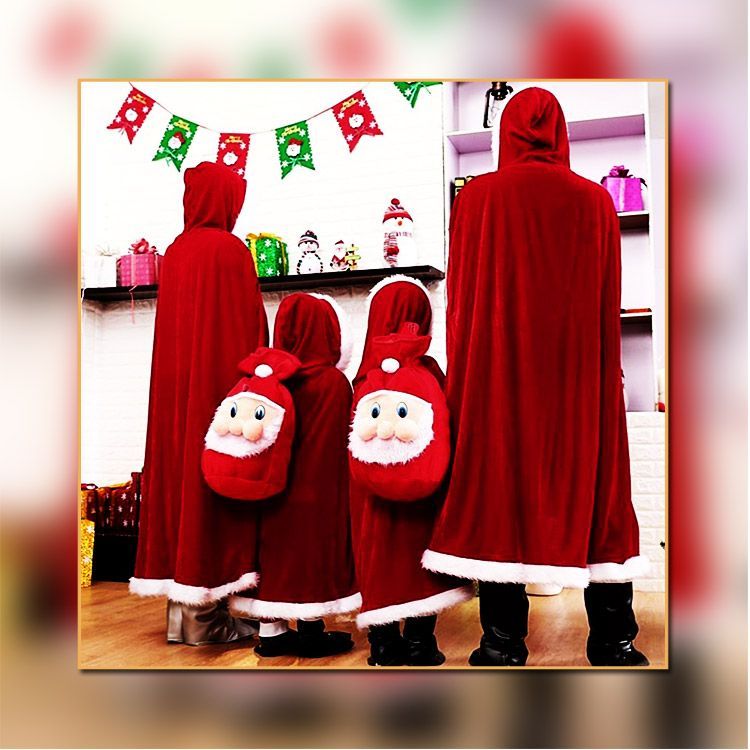 クリスマス マント ギフト小袋付 レディース クリスマス 衣装