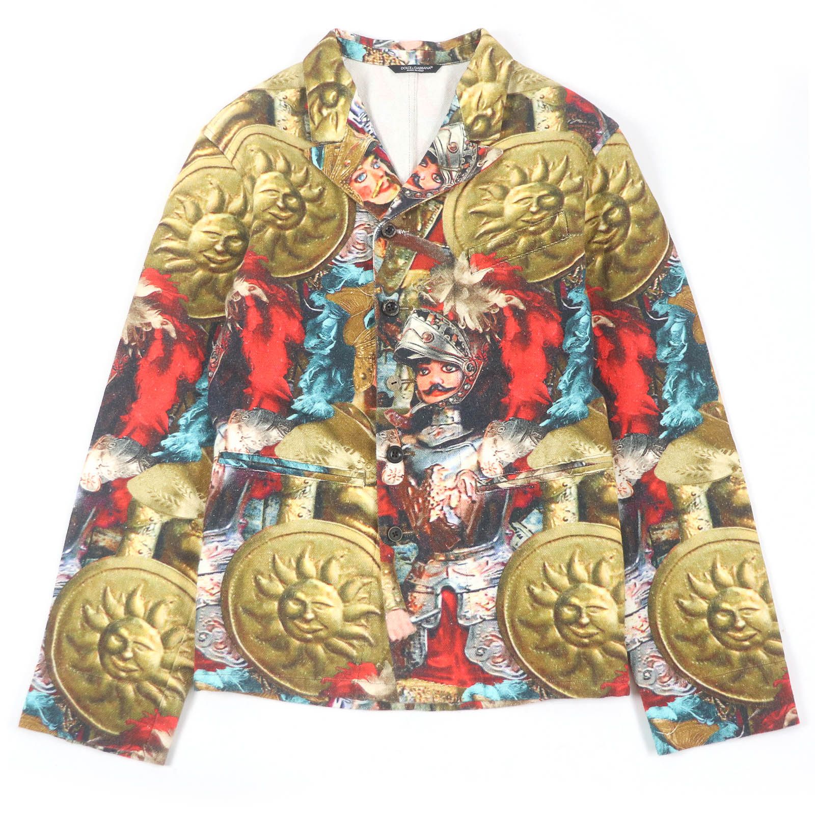 極美品□DOLCE&GABBANA ドルチェ＆ガッバーナ リネン コットン 黒タグ 