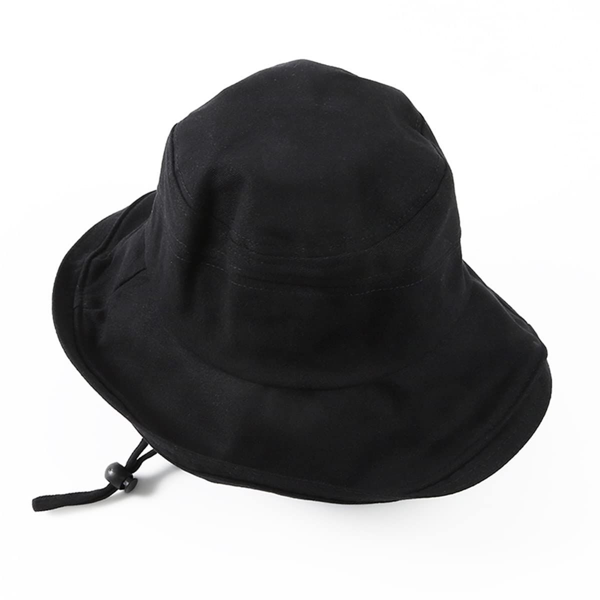 【色: ブラック】mujina UVカット帽子 レディース ハット 日焼け防止