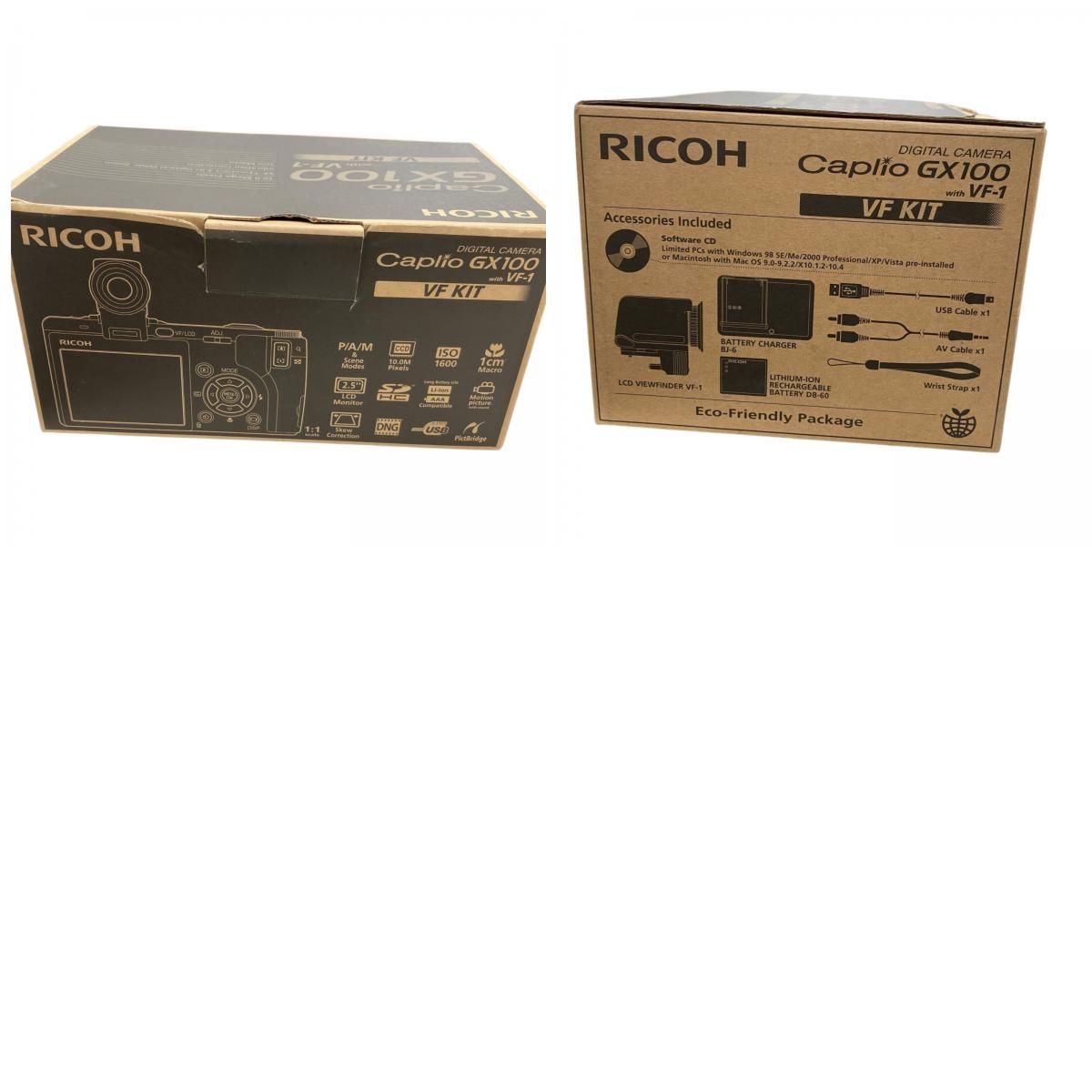 186000 現状品 RICOH リコー デジタルカメラ GX100 ブラック - メルカリ