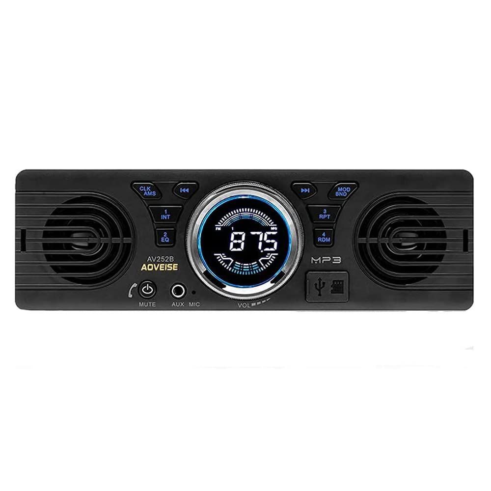 Boomboost AV252 12V 車載MP3ラジオ音響 SDカード カーオーディオ ラッパ内蔵 Bluetoothホストスピーカーに付き