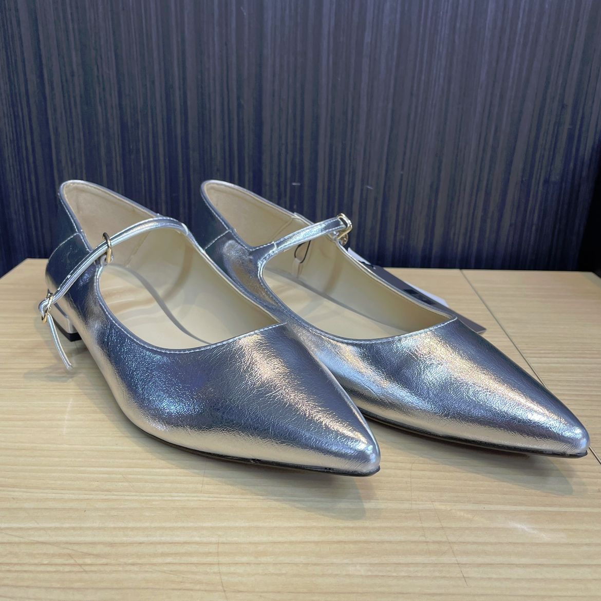 PLST プラステメリージェーン2WAYパンプスシルバー L size