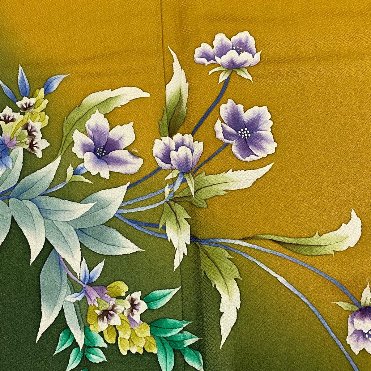 振り袖　フルセット　長襦袢付　金彩加工　刺繍入り　作家物　落款入り　寛斎　323 振り袖フルセット長襦袢付金彩加工刺繍入り作家物落款入り寛斎323