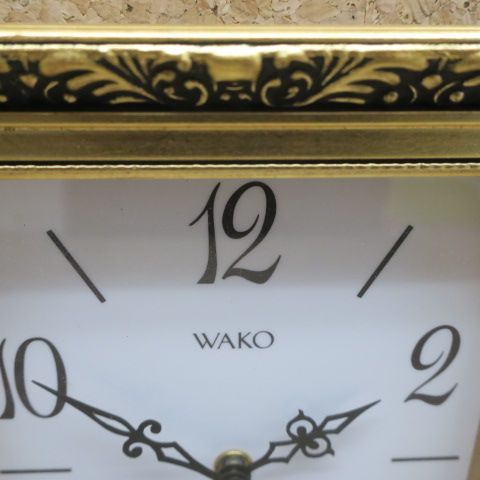 銀座 和光 WAKO 八角形 ゴールド インテリア掛け時計 動作品 - メルカリ