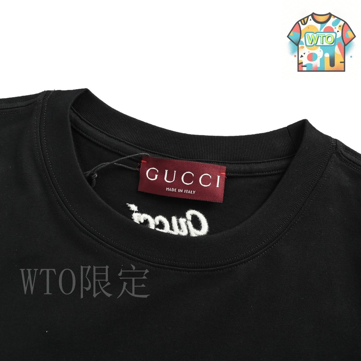 今日特価】Gucci グッチ 25SS シンプルな字母刺繍半袖 T シャツ
