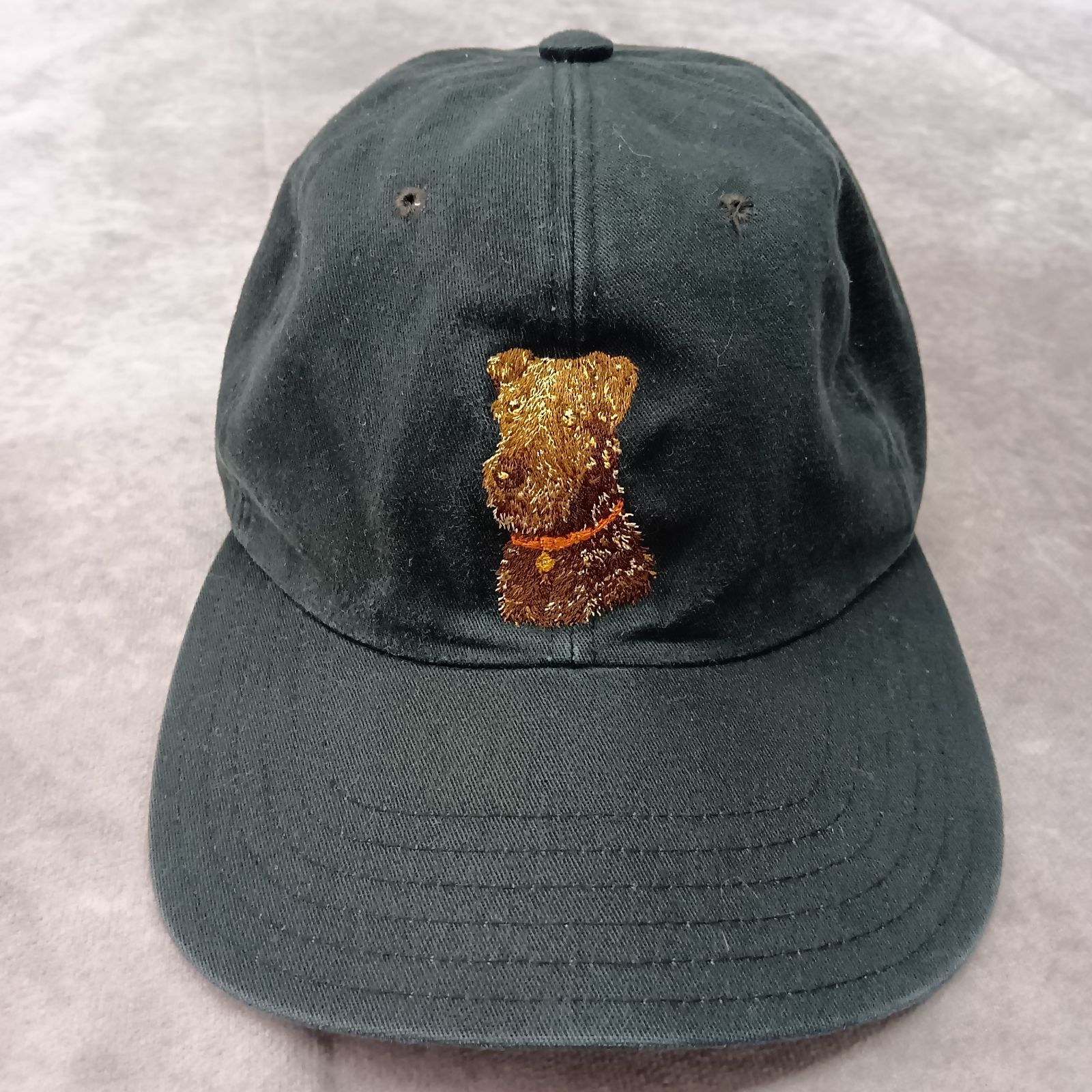 Karl Helmut カールヘルム シュナウザー 刺繍 キャップ ブラック